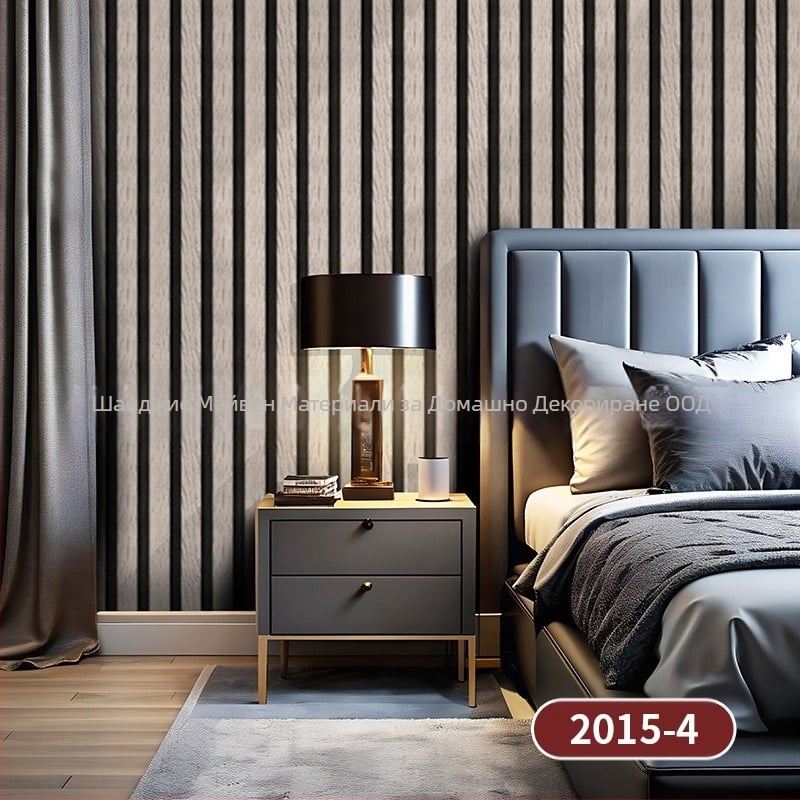 PVC стенна облицовка с дървесен модел, самозалепваща, устойчива на влага, многослойна, стил със специални ефекти, Нов китайски стил, за телевизионен фон