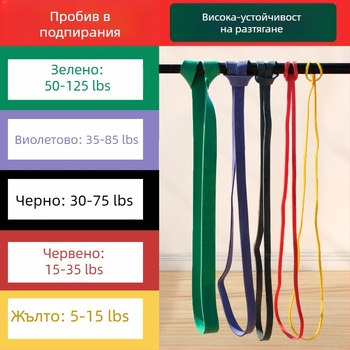 Помощна лента за набиране - Унисекс фитнес лента за съпротивление, тренировка на гръб, съвместима с хоризонтална щанга - Материал: Друг