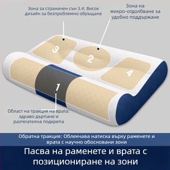 Ji Ren Tang цервикална масажна възглавница, правоъгълна форма, за едно лице, мултифункционална, пълнител: 14863995