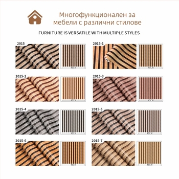 Облицовка за стени с дървесна шарка — PVC, водоустойчива, мухълоустойчива и петноустойчива, самозалепваща