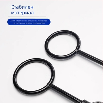 Лабораторен железен статив с пръстен държач за разделителни воронки и поддръжка на нагряваща пръчка за колби