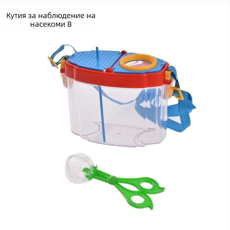 Детска образователна кутия за наблюдение на насекоми – прозрачна кутия за наблюдение; Материал: ABS acrylic; DIY: Да; Многофункционална: Да; Електрическа: Не; Подходяща възраст: 7–14 години