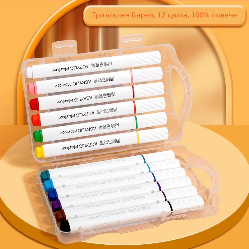 Hundred Knowledge Акрилен маркер писалка, водоустойчива, за графити и акварелни рисунки