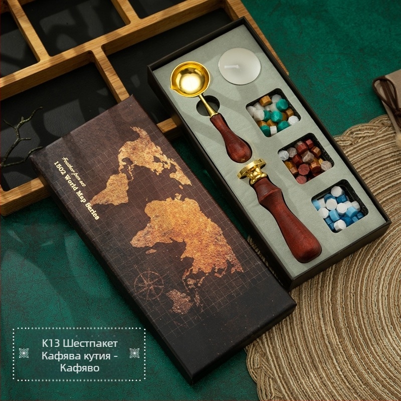 Round восъчен печат комплект, модел K13 + k01c, нетно тегло 0.35 кг, категория: восъчен печат, авторизирани частни марки: Да