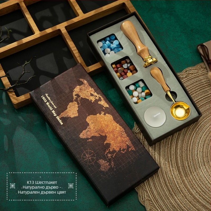 Round восъчен печат комплект, модел K13 + k01c, нетно тегло 0.35 кг, категория: восъчен печат, авторизирани частни марки: Да