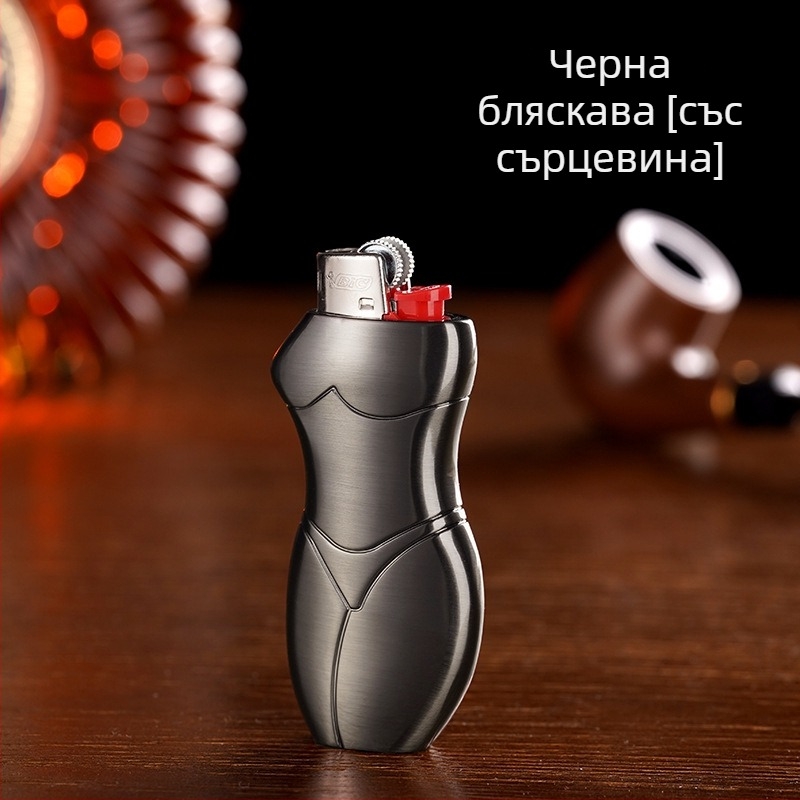 909-J5 Yafeng метална сплав корпус за запалка, човекообразен творчески дизайн, възможност за печат на лого, персонализация, опаковка 500 бр.