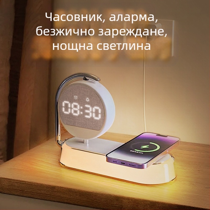 Будилник Memories – цифров тръбен дисплей, електронно движение, дебелина 10 мм, ABS корпус, външно захранване
