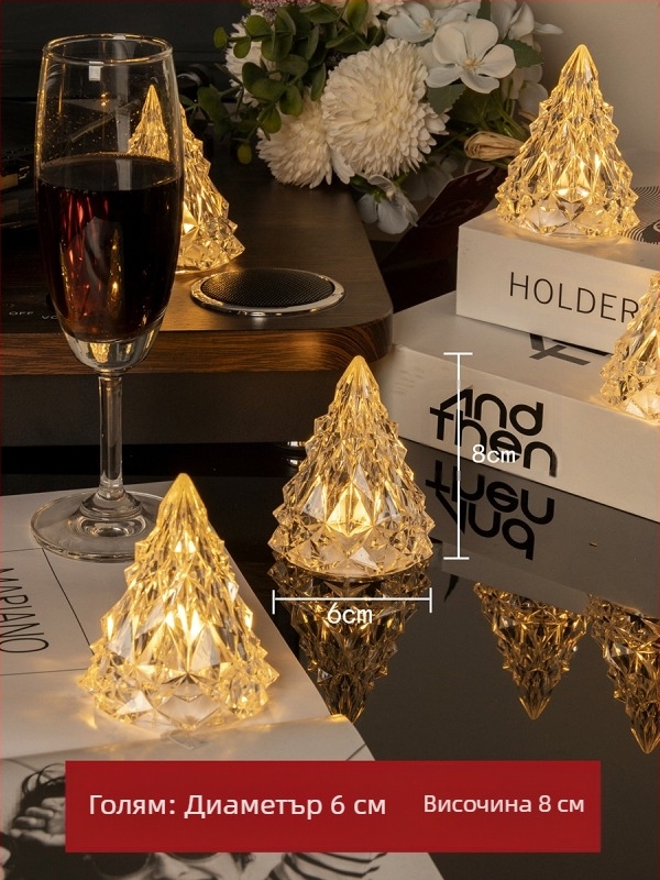 LED бездимна свещ за романтични предложения и атмосфера | Смесен соев восък | Марка: Друго