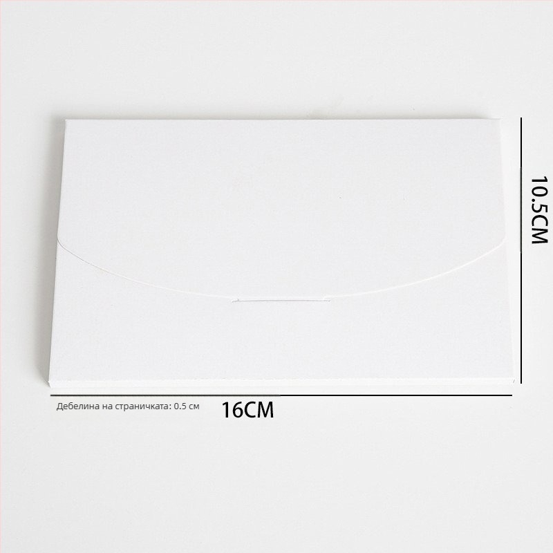 Крафт хартия конверт-стил кутия за пощенски картички и поздравителни картички, опаковка за подаръци, подходяща за настаняване в нов дом и Коледа