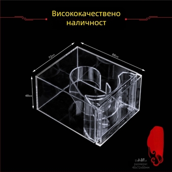 PS прозрачна пластмасова кутия за часовник с капак, модел J-37; марка Youchuang Yipin; Материал: PS; Тип на опаковката: Packing Box; Възможност за персонализация: Customizable