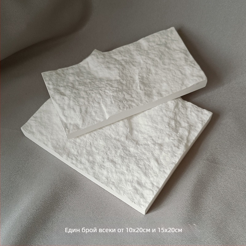 Фотопроп за снимки на бижута – гипсова текстурна плоча с камък модел, винтидж стил