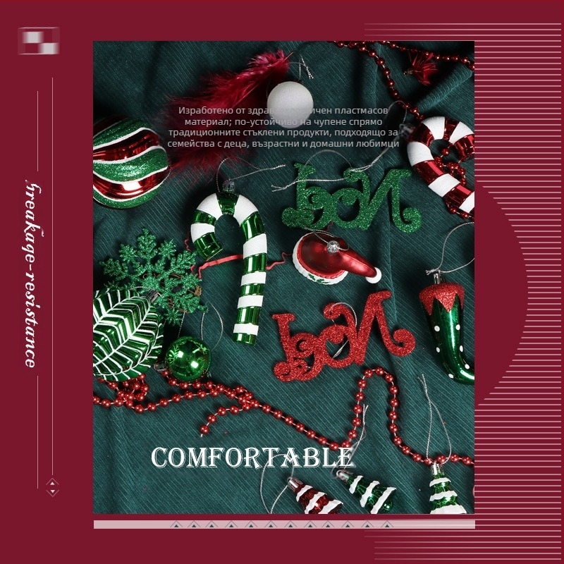 Коледни елхови украси – пластмаса, декорации за Коледа, стил: карикатурен, модерен и минималистичен, лек лукс