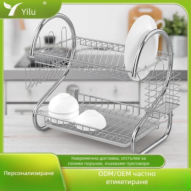 Elu стойка за съдове за отцеждане, метална тел, модерен минималистичен стил, модел RG-601