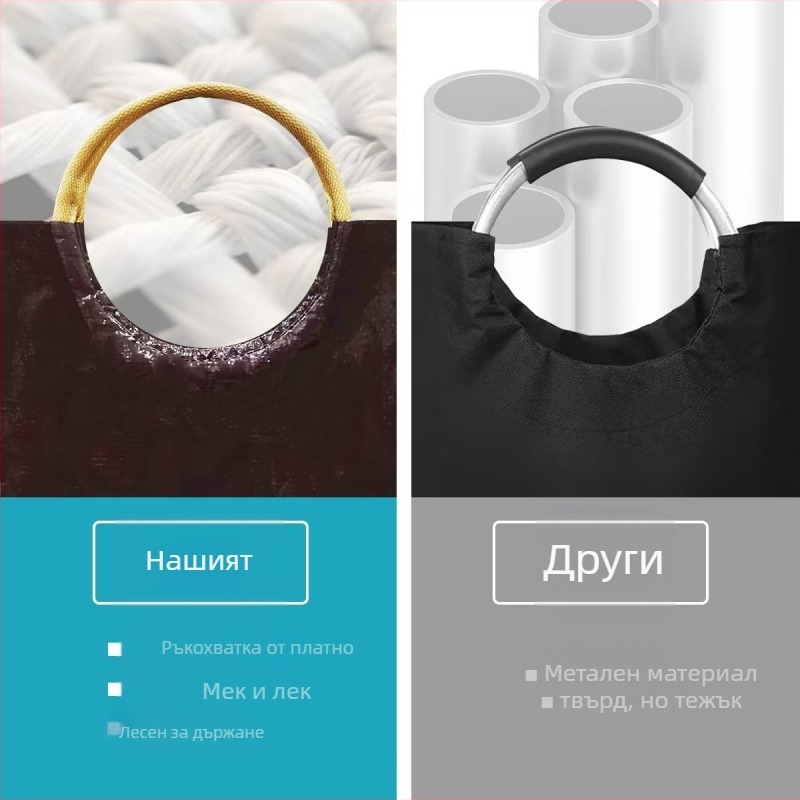 Кръгла мултифункционална PP кошница за съхранение – за кухня, дом, офис, открито и пътувания; повторна употреба, не биоразградима