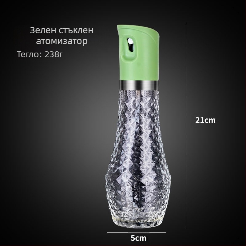 Спрей бутилка за масло, стъклена, наляган спрей, автоматично отваряне и затваряне, за хранителни масла