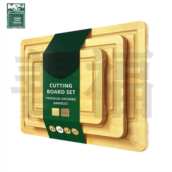 Дървена дъска за рязане с подставка – дървена повърхност, марка Good fortune, против хлъзгане, антибактериална, против мухъл, модерен минималистичен стил