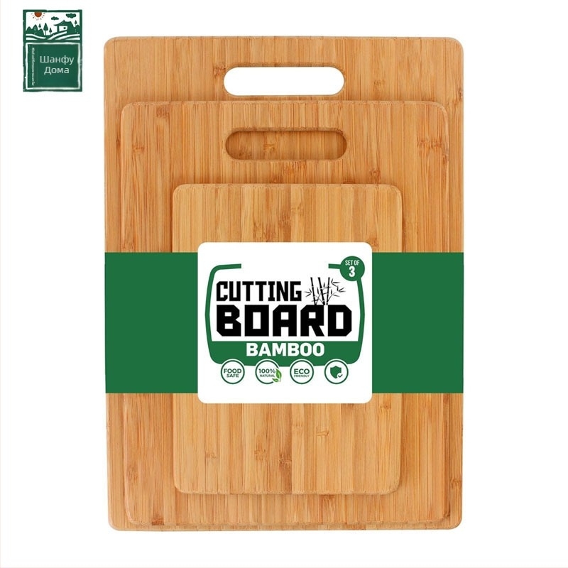 Дървена дъска за рязане с подставка – дървена повърхност, марка Good fortune, против хлъзгане, антибактериална, против мухъл, модерен минималистичен стил