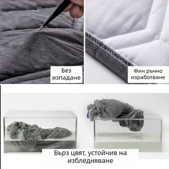 Покривало за таблата на леглото от мек фланел, модерен минималистичен стил, прахозащитно покривало за таблото.