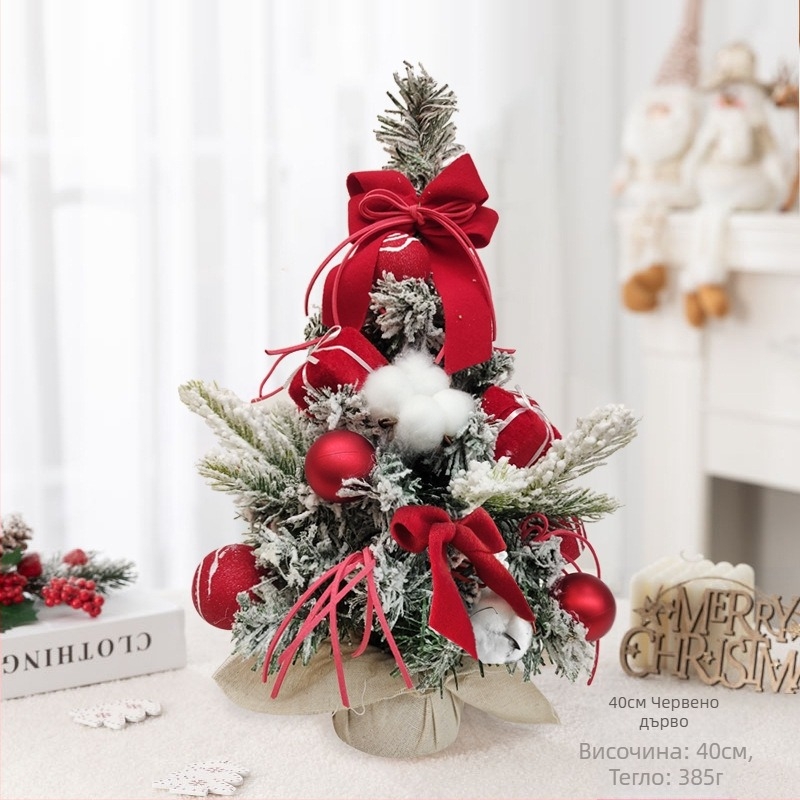 Настолен коледен елхов декор — PVC материал, марка Chinese Gift, IP неразрешено, настолна украса