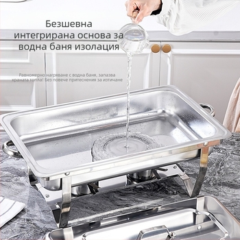 Сгъваема неръждаема стоманена буфетна печка за хотели (Материал: неръждаема стомана; Приложение: хотели/ресторанти/столова; Стил: модерен минимализъм; Персонализация: налична; Ръчно изработено: Не)