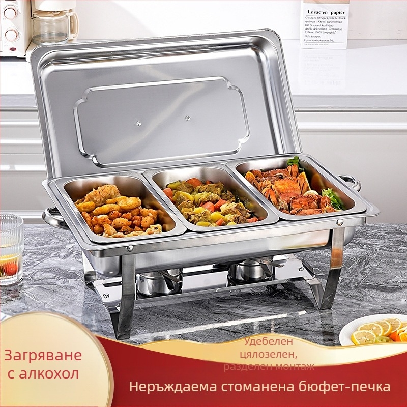 Сгъваема неръждаема стоманена буфетна печка за хотели (Материал: неръждаема стомана; Приложение: хотели/ресторанти/столова; Стил: модерен минимализъм; Персонализация: налична; Ръчно изработено: Не)
