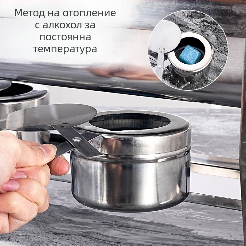 Сгъваема неръждаема стоманена буфетна печка за хотели (Материал: неръждаема стомана; Приложение: хотели/ресторанти/столова; Стил: модерен минимализъм; Персонализация: налична; Ръчно изработено: Не)