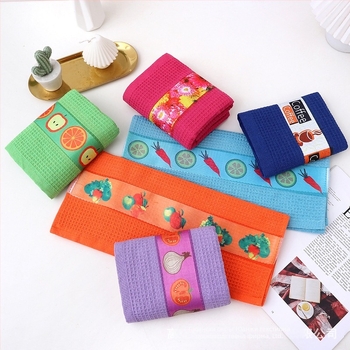 Чайна кухненска кърпа, блендована материя, тегло 53 g, водопоглъщане 16–20S, печат на лого