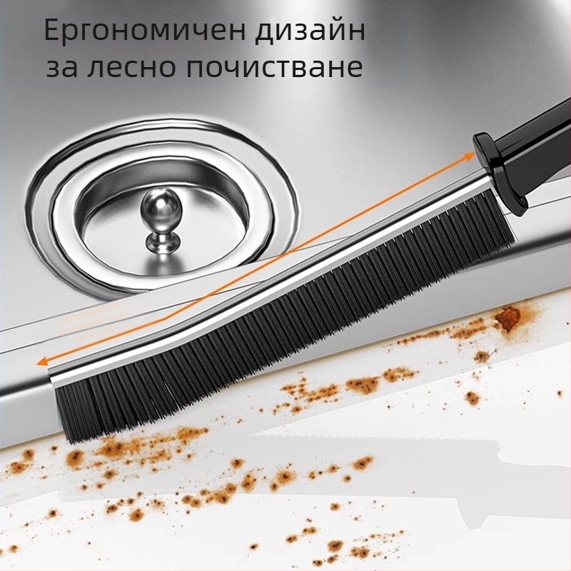 Lijie Комплект почистващи четки - дълга дръжка за кухненски четки за чаши, пролуки и печка (пластмасов, лансиран през зимата на 2017)