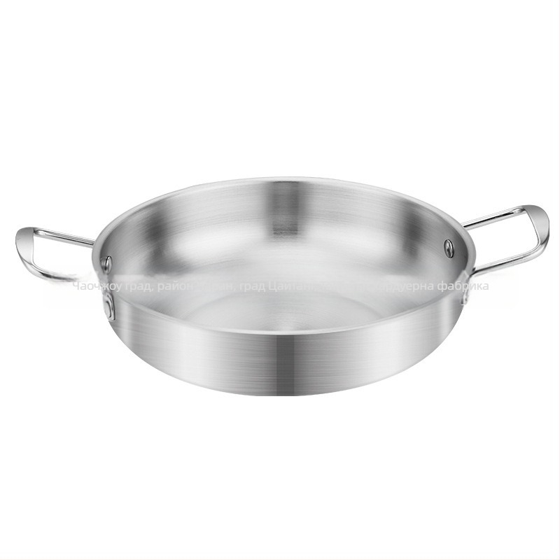 Корейски стил тенджера за макарони и супа от неръждаема стомана, за дома, без електричество, съвместима с обикновен котлон