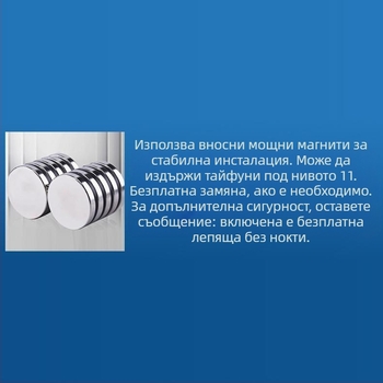 Защитен капак за външното тяло на климатик, модел P66D; силен магнит; автоматично функциониране; водоустойчив; предотвратява капене