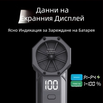 Ръчен пистолет за измиване на автомобили с турбинна технология за издухване на вода и прах — Healthy Photo