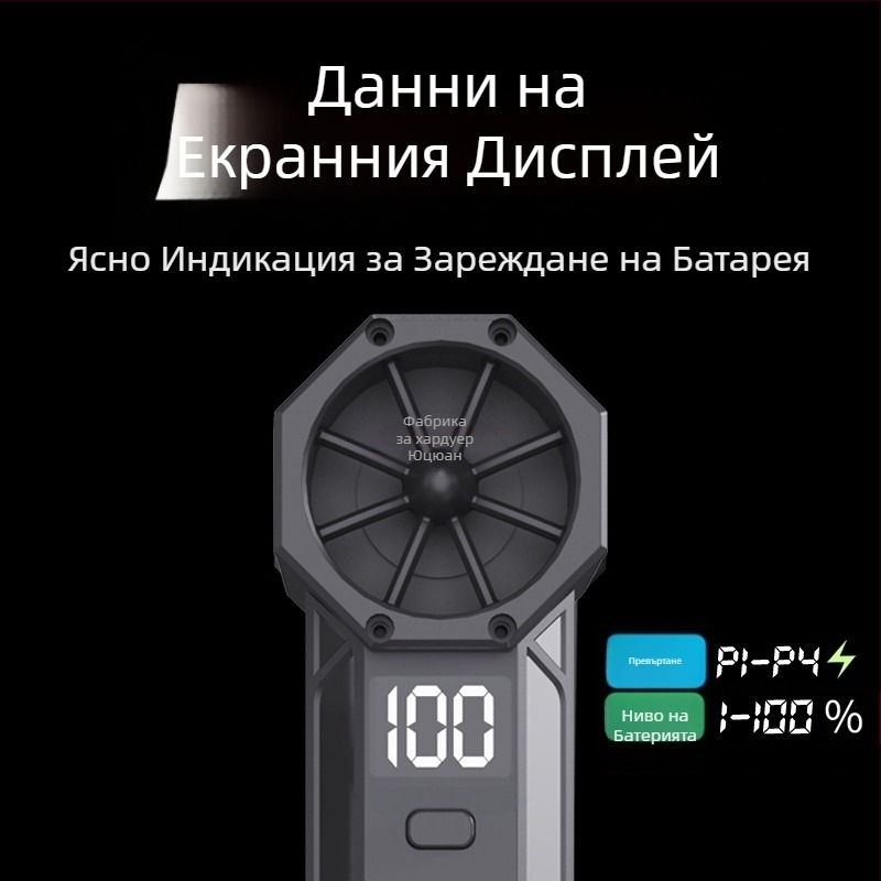 Ръчен пистолет за измиване на автомобили с турбинна технология за издухване на вода и прах — Healthy Photo