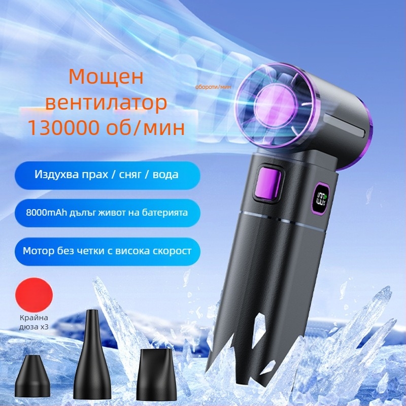 Ръчен пистолет за измиване на автомобили с турбинна технология за издухване на вода и прах — Healthy Photo