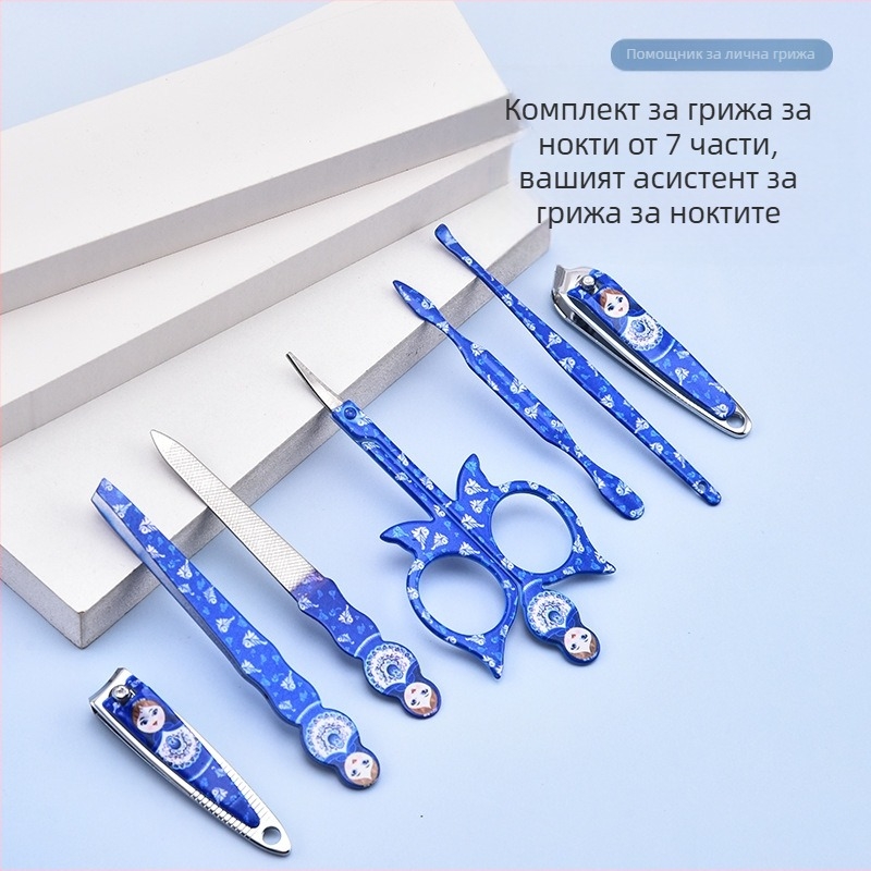 Набор маникюрни инструменти в кутия — нокторезачки MRT021, комплект за подстригване на нокти, подходящ за всички типове кожа