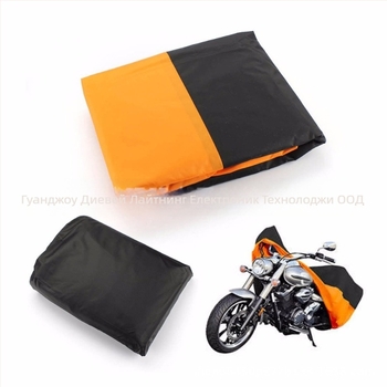 Покрив за електрически мотоцикли – UV защита, водоустойчив и прахоустойчив; лек 180T полиестер с отражателно PU покритие; тегло 0,5 кг; универсален за всички сезони.