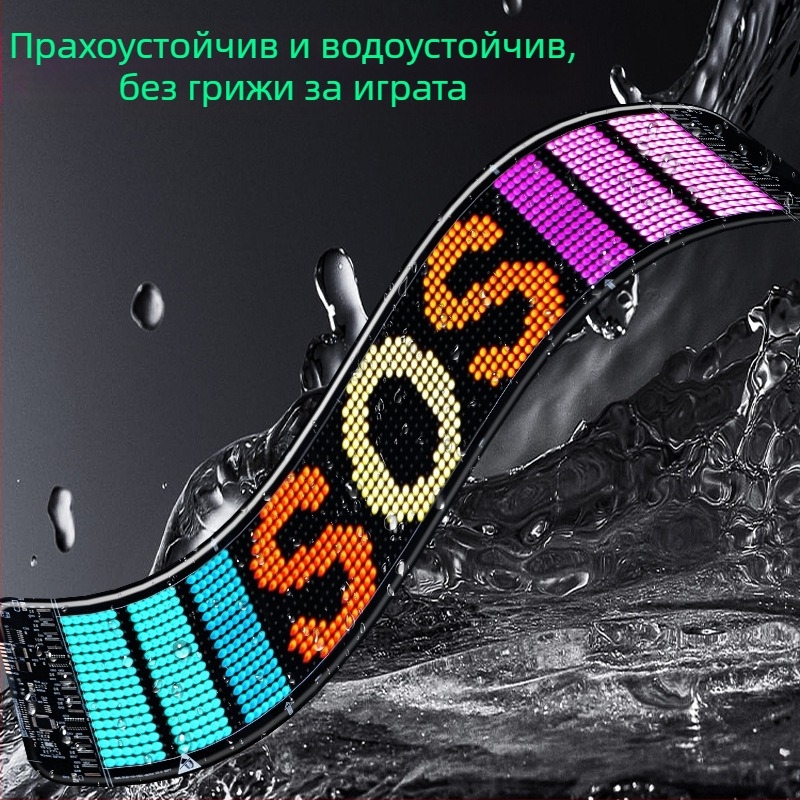 Автомобилен LED пикселен мек екран светлина, PU+FPCB, 2W, 5V, 12A, универсална съвместимост