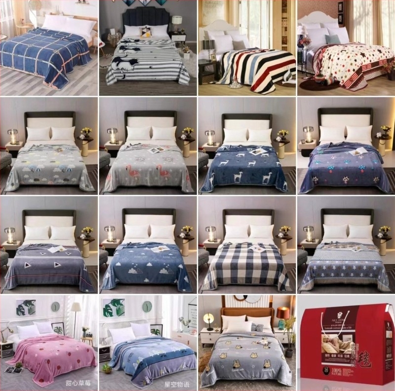 Лятно охлаждащо одеяло в подаръчна кутия, реактивен печат; пълнеж: химически влакна (≈95%), тъкан: полиестер, тегло под 1 кг, сезон: лято