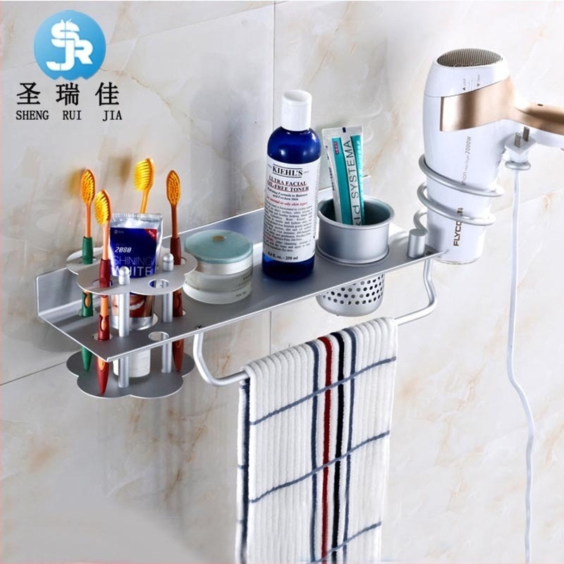 Saint Rejia 9441 държач за сешоар от алуминиева сплав, анодно окисление, монтаж без пробиване, макс. натоварване 5,0 кг