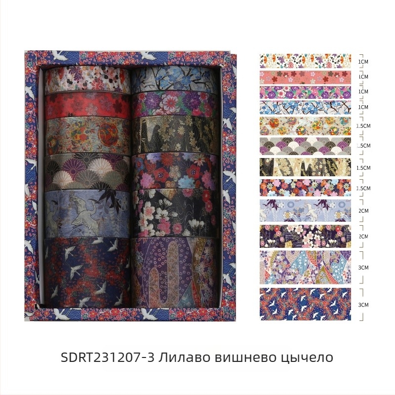 Kyoto Yanyun серия дневникова ващи лента и стикери, персонализируема, субстрат: ващи хартия, дебелина 0.02, обща употреба