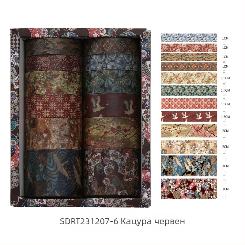 Kyoto Yanyun серия дневникова ващи лента и стикери, персонализируема, субстрат: ващи хартия, дебелина 0.02, обща употреба