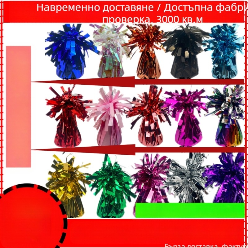 PET балонена висулка за вътрешна употреба — подходяща за партита, концерти и сватби (Материал: PET; Вътрешно пространство; Събития: парти, концерт, сватба, спортни събития, фестивал)