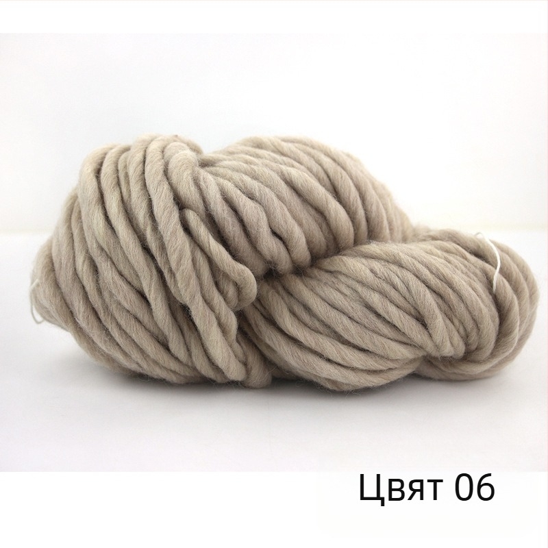 Груба Ice-Strip вълнена прежда за плетене – 0.2 Nm, 1 нишка, мотач