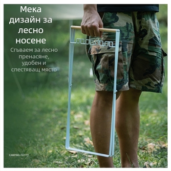 Сгъваем държач за торбички за отпадъци на открито, настолен органайзер за къмпинг и домашна кухня