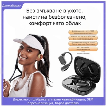 AI превод Bluetooth ушна слушалка Q11 Q22 Q15Pro, Bluetooth 5.3, обхват 10 м, време на работа 4–8 ч, цифров дисплей