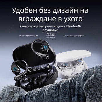 AI превод Bluetooth ушна слушалка Q11 Q22 Q15Pro, Bluetooth 5.3, обхват 10 м, време на работа 4–8 ч, цифров дисплей
