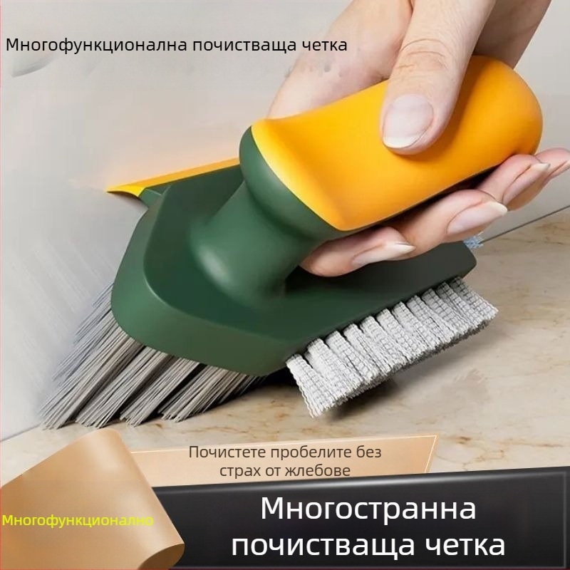 Многофункционална четка за фуги и подове за баня и кухня, влакнеста почистваща четка за фуги и плочки