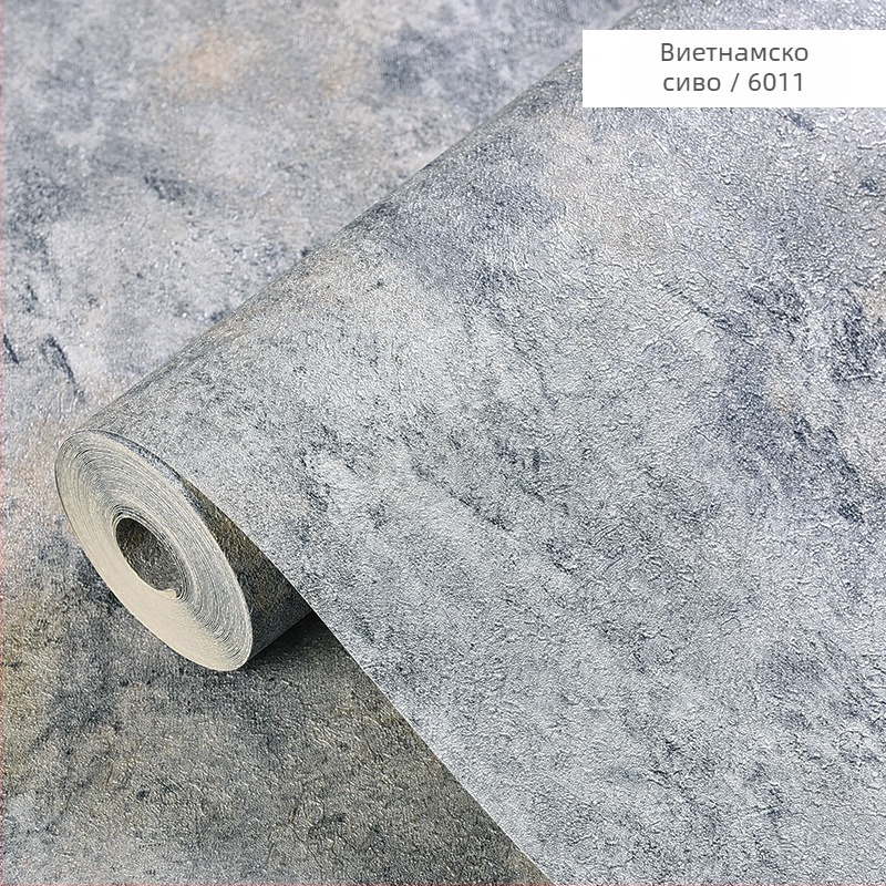 Индустриален стил еднотонен PVC тапет – антистатичен, релефна текстура, водоустойчив