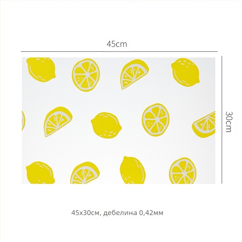 Шкафна подложка EVA с модел на цветя, квадратна форма, водоустойчива и маслоустойчива, модерен стил