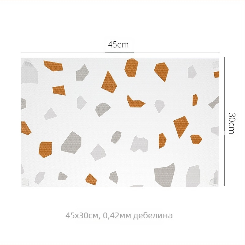 Шкафна подложка EVA с модел на цветя, квадратна форма, водоустойчива и маслоустойчива, модерен стил