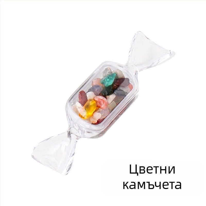Природен кристален декоративен камък, геометрична форма, модерен минималистичен кристален декор за Коледа